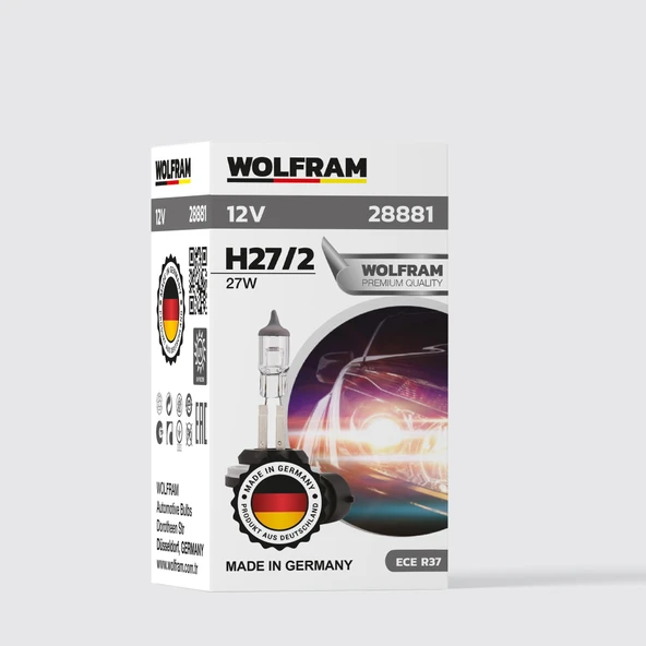 H27 881 Ampul Standart Işık 12V 27W - WOLFRAM 28881 ürün görseli 1