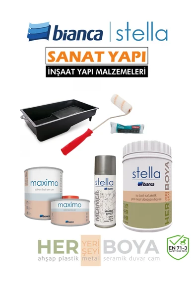 Bianca Yeni Set Gümüş Mermer Efektli 1Lt Kesekağıdı ürün görseli 1