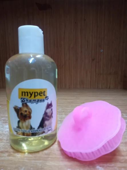 MYPET UZUN TÜYLÜ KÖPEKLER İÇİN ŞAMPUAN 250 ML+SHIPPO YIKAMA&TARAMA FIRÇASI ürün görseli 1