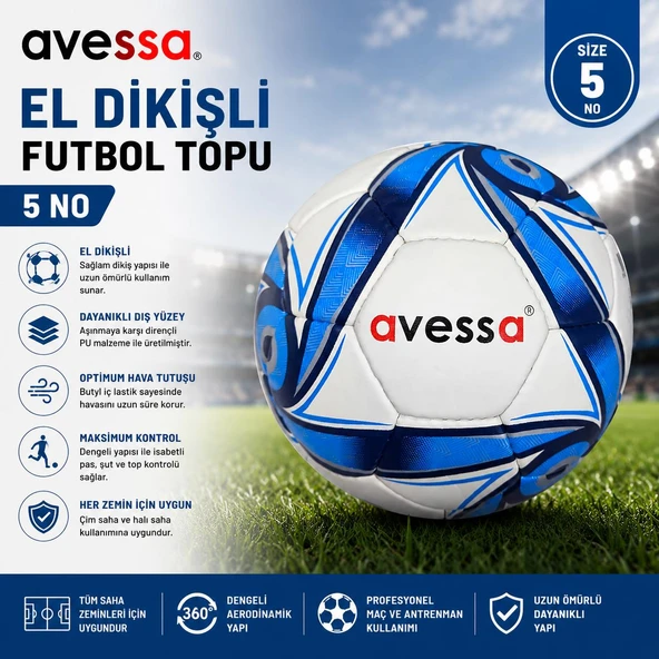 Avessa Elt-195 El Dikişli Futbol Topu No5 ürün görseli 1