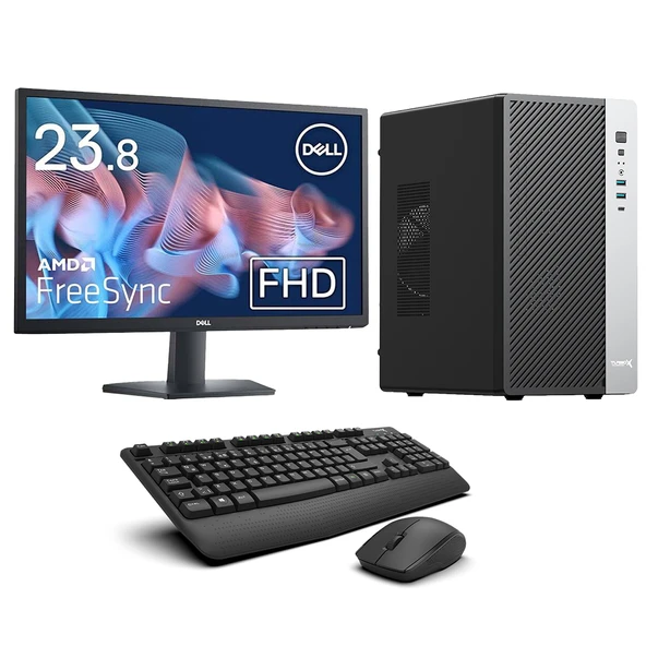 Turbox Tx9437 i5 12400F 16GB DDR4 256GB NVMe 2GB GT730 GDR5 23.8 FHD Dell Kurumsal Ofis Oem Paket ürün görseli 1