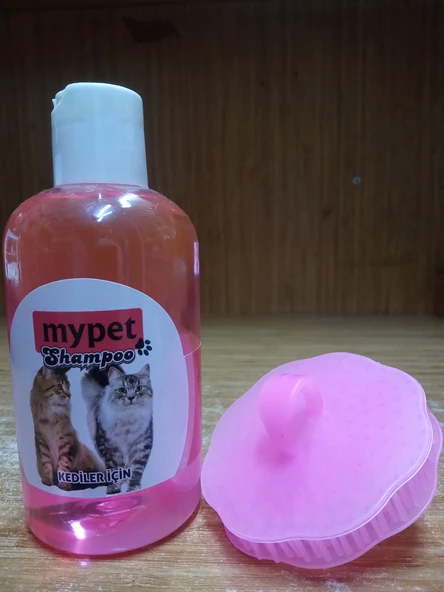 MYPET KEDİLER İÇİN ŞAMPUAN 250 ML+SHIPPO YIKAMA&TARAMA FIRÇASI ürün görseli 1