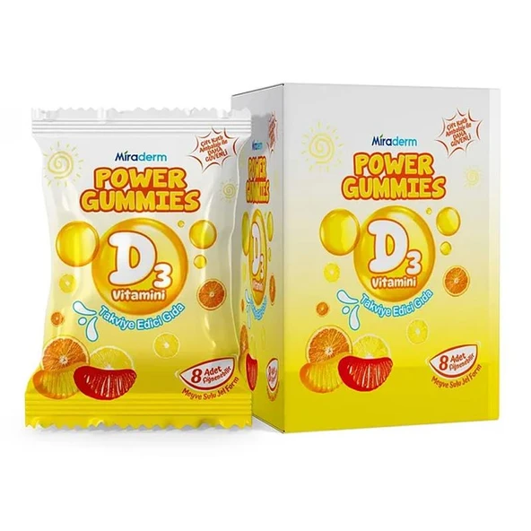 MIRADERM POWER GAMİIES 8 POŞET GUMMY ürün görseli 1