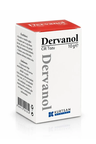 Dervanol Cilt Tozu 10 gr ürün görseli 1