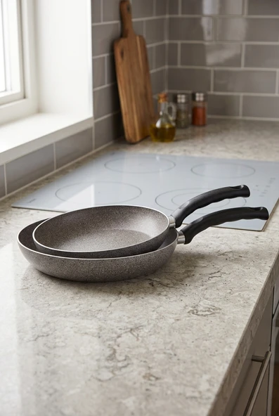 Mehtap Kuvars Granit Tava Seti 20+24cm ürün görseli 1