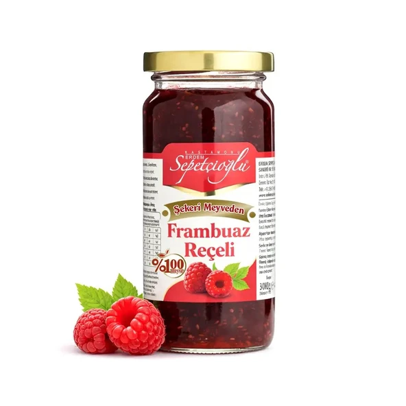 Sepetçioğlu yöresel Sepetçioğlu Kastamonu Frambuaz Reçeli 300G (Şeker İlavesiz) ürün görseli 1