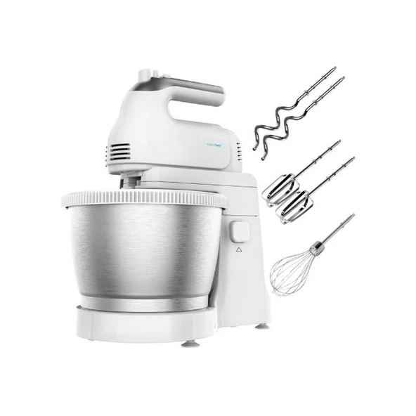 Powertwist 500 Steel Stand Mikser 500W Çelik Hazneli Güçlü Hamur Yoğurma Ve Çırpma ürün görseli 1