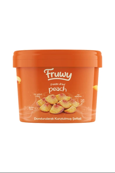 Freeze Dried Şeftali Kova (Dondurularak Kurutulmuş Şeftali) ürün görseli 1