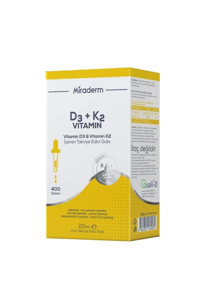 MIRADERM D3 K2 20 ML DAMLA ürün görseli 1