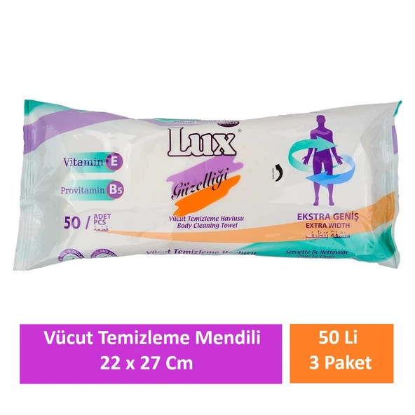 Lüx Hasta Vücut Temizleme Havlusu 22 x 27 Cm 150 Yaprak ürün görseli 1