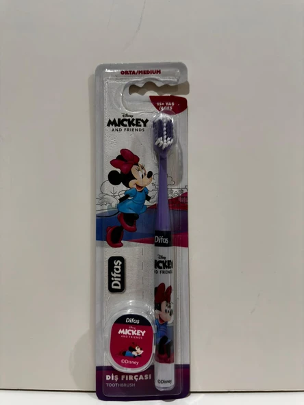 DİFAŞ DİSNEY  LİSANSLI MICKEY  15+ YAŞ ORTA ÇOCUK DİŞ FIRÇASI ürün görseli 1