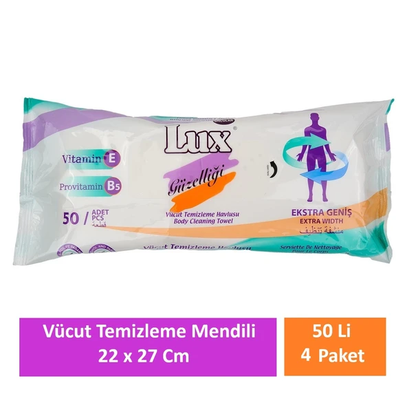 Lüx Hasta Vücut Temizleme Havlusu 22 x 27 Cm 200 Yaprak ürün görseli 1