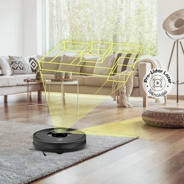 Karaca Vantuz Off-Road RS007 2in1 Mop And Vacuum Akıllı Robot Süpürge Teşhir ürün görseli 1