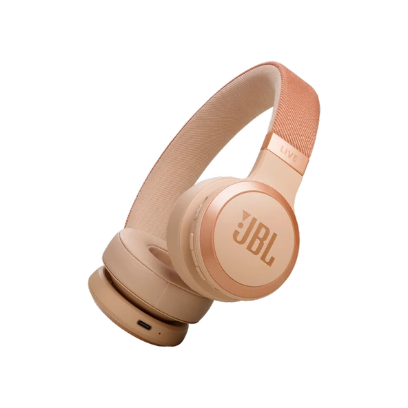 JBL Live 670NC Bej Kulak Üstü Bluetooth Kulaklık - Resim 2