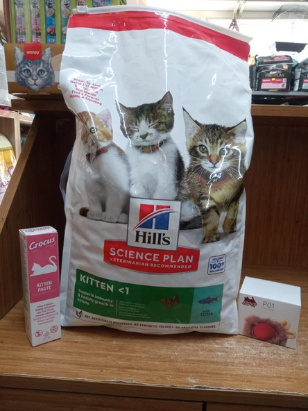 HİLL'S Science Plan Ton Balıklı Yavru 7 kg Kuru Kedi Maması+CROCUS YAVRU KEDİ MALT 100 GR+OTOMATİK YUVARLANAN ŞARJLI KEDİ OYUN TOPU ürün görseli 1