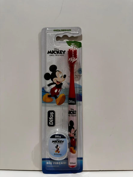 DİFAŞ DİSNEY  LİSANSLI MICKEY  15+ YAŞ ÇOCUK DİŞ FIRÇASI ürün görseli 1