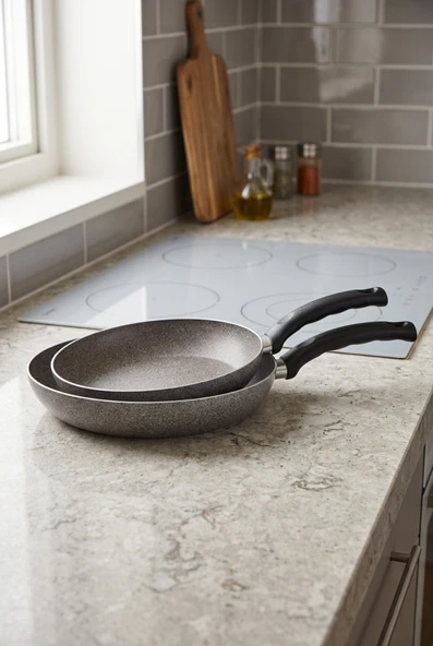 Mehtap Kuvars Granit Tava Seti 20+24cm - Resim 2