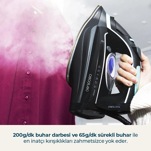 3D ForceAnodized 750 Smart Buharlı Ütü Güçlü Buhar Performansı - Resim 3