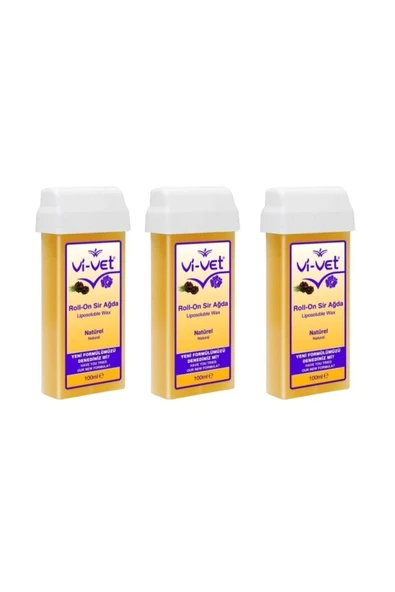 Vi-vet Kartuş Roll On Naturel Sir Ağda 100 ml 3 Adet ürün görseli 1