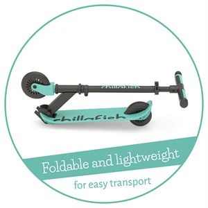 Chillafish Flexxi Glow Işıklı Katlanabilir 2 Tekerlekli Scooter - Mint - Resim 4