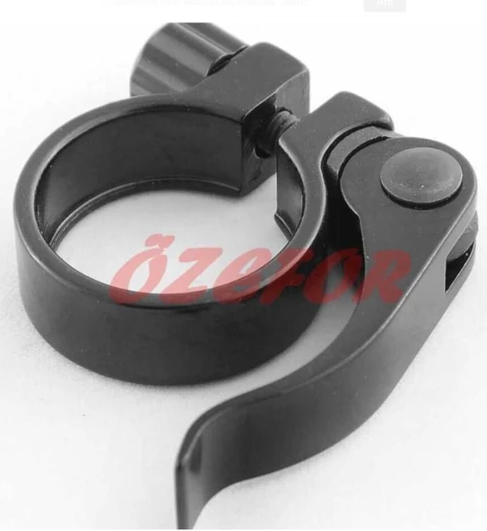 Bisiklet SELE BORUSU KELEPÇESİ MANDALLI SİYAH 31,8MM ( 27,2 SELE BORUSU UYUMLU ) ürün görseli 1