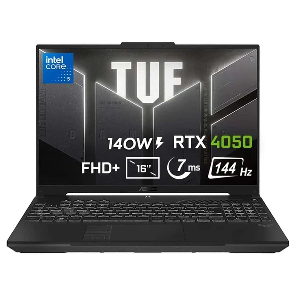 Tuf Gaming FX607VU-RL146 FR55 Intel Core 5 210H 16 GB 512 GB RTX4050 Windows 11 Home 16" Oyun Bilgisayarı ürün görseli 1