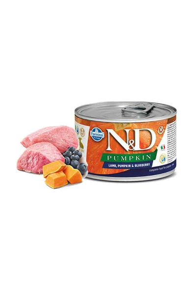 N&D DOG LAMB, PUMPKİN&BLUEBERRY PUPPY 140GR ürün görseli 1