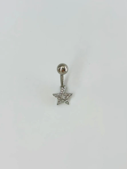 Yıldız Detaylı Göbek Piercing - Pg0083 ürün görseli 1