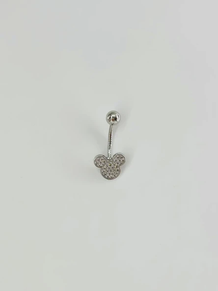 Mickey Mouse Detaylı Göbek Piercing - Pg0063 ürün görseli 1