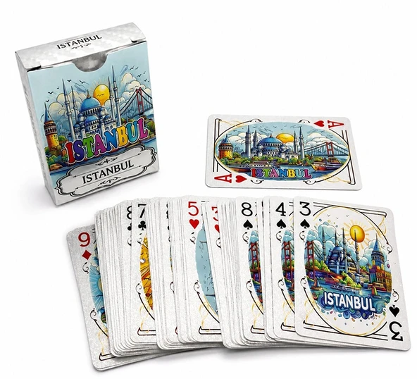 İstanbul Temalı İskambil Oyun Kartı Alk5659 ürün görseli 1