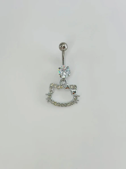 Hello Kıtty Detaylı Göbek Piercing - Pg0107 ürün görseli 1