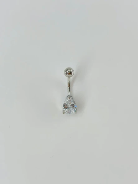 Su Damlası Detaylı Göbek Piercing - Pg0023 ürün görseli 1