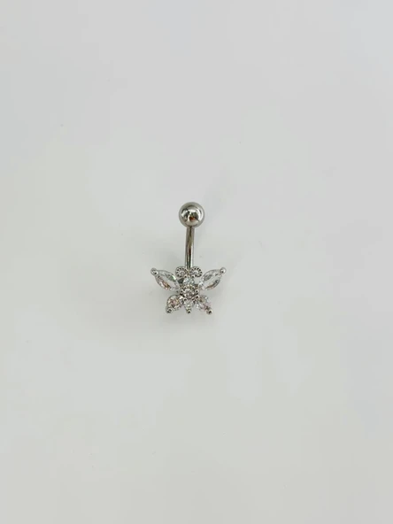 Kelebek Detaylı Göbek Piercing - Pg0130 ürün görseli 1