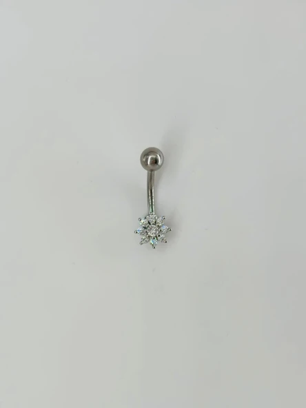 Çiçek Detaylı Göbek Piercing - Pg0069 ürün görseli 1