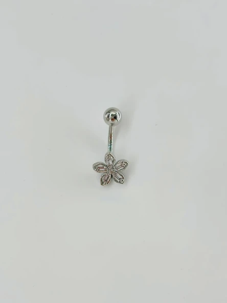 Çiçek Detaylı Göbek Piercing - Pg0085 ürün görseli 1