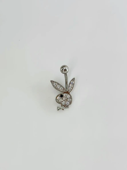 Tavşan Detaylı Göbek Piercing - Pg0114 ürün görseli 1