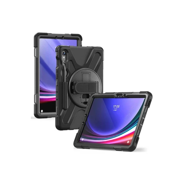 Samsung Galaxy X510 Tab S9 Fe 11 Kılıf Amazing Tablet Kapak - Siyah ürün görseli 1