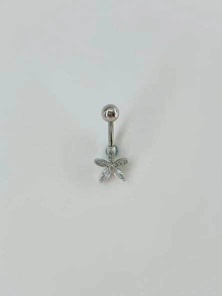 Çiçek Detaylı Göbek Piercing - Pg0028 ürün görseli 1