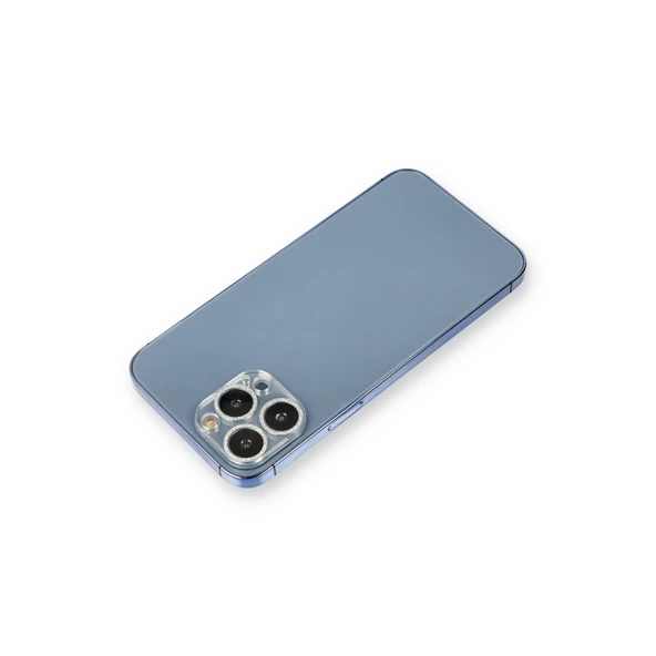 Apple İphone 12 Pro Shine Kamera Lens Koruma Cam - Gümüş ürün görseli 1