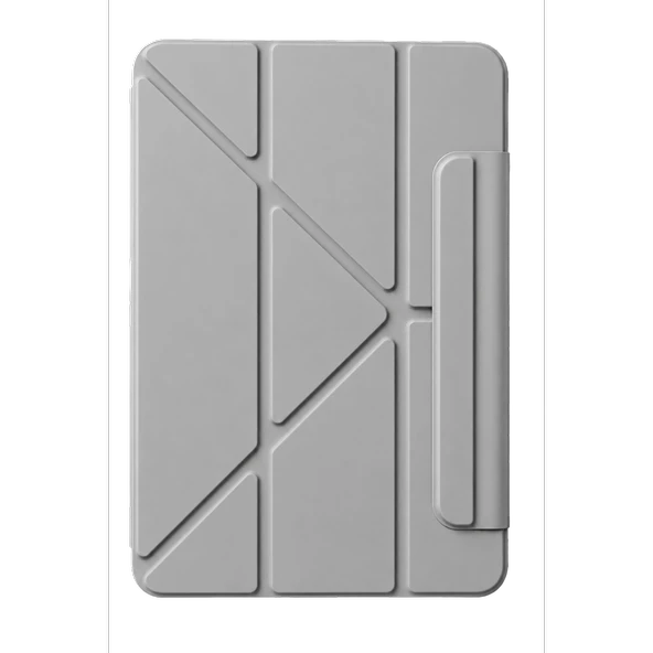 Apple İpad 2025 10.9 10.nesil (a16) Edz Manyetik Standlı Tablet Kılıfı - Gri ürün görseli 1