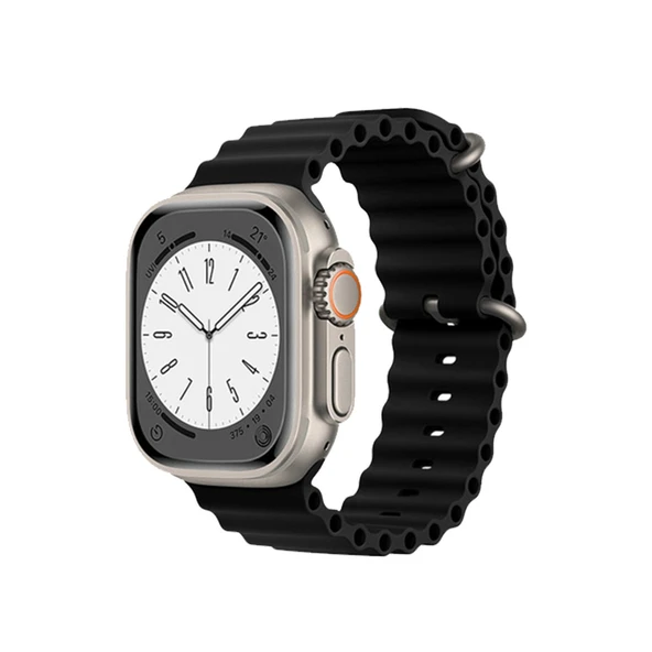 Apple Watch 38mm Ocean Kordon (SAAT DEĞİLDİR) - Siyah ürün görseli 1
