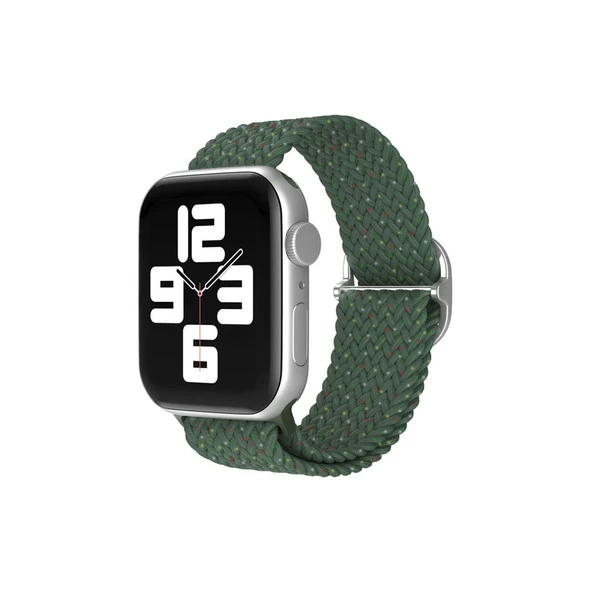 Apple Watch 42mm  Kordon (SAAT DEĞİLDİR) - Benekli Koyu Yeşil ürün görseli 1