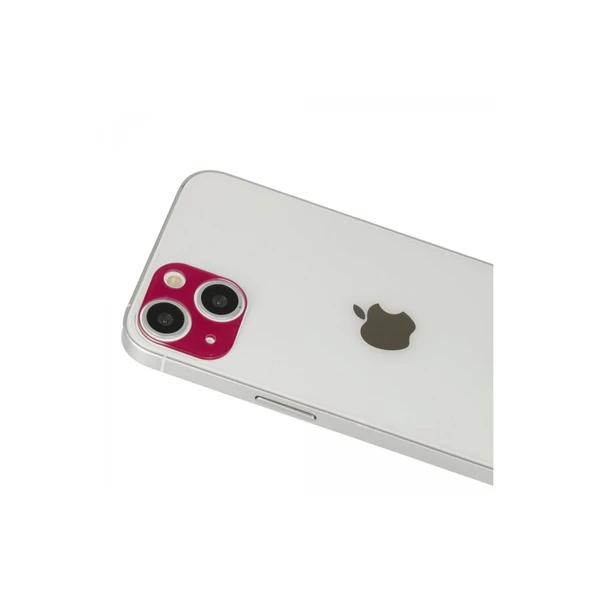 Apple İphone 13 Rainbow Kamera Lens Koruma Cam - Koyu Kırmızı ürün görseli 1