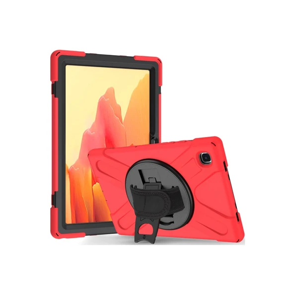 Samsung Galaxy T500 Tab A7 10.4 Kılıf Amazing Tablet Kapak - Kırmızı ürün görseli 1