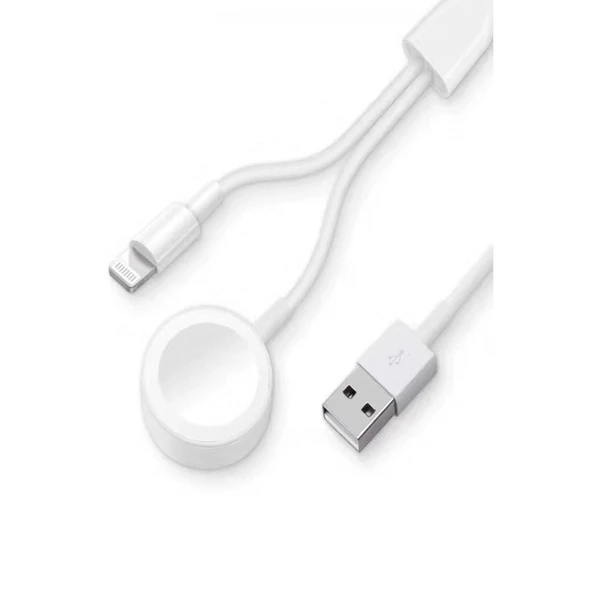 Ac08 2in1 Kablosuz Şarj Apple Watch 1/2/3/4/5/6/7/8/se ürün görseli 1