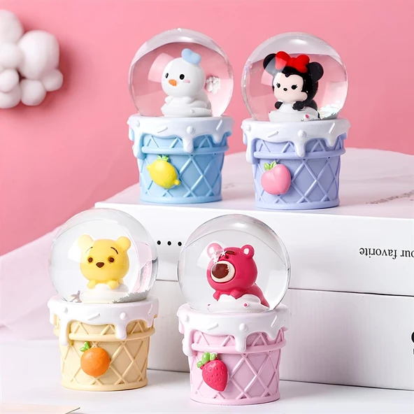Mickey Mouse Işıklı Kar Küresi 9 Cm Alk3111 ürün görseli 1