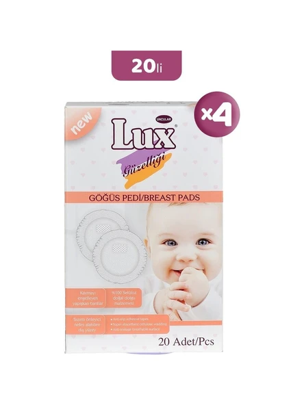 Lux Göğüs Pedi 20 Li x 4 Paket - Resim 5