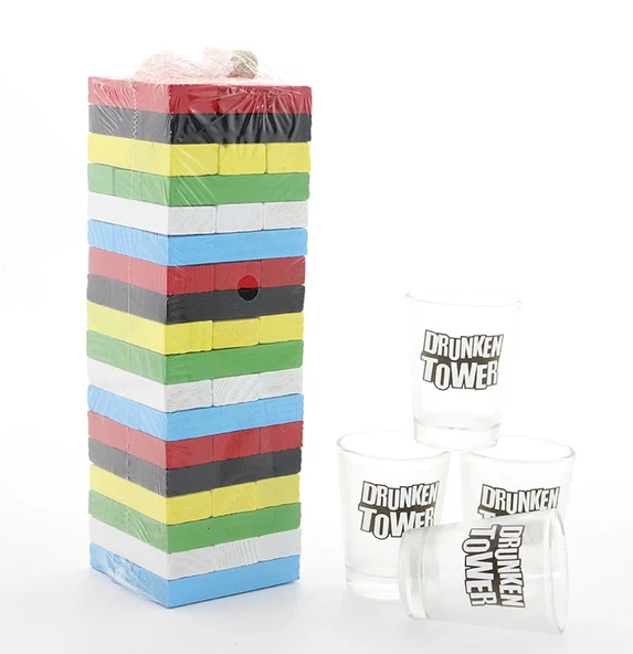 Jenga Shot Bardak Oyunu Alk1493 ürün görseli 1