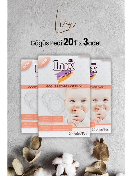 Lux Göğüs Pedi 20 Li x 3 Paket ürün görseli 1