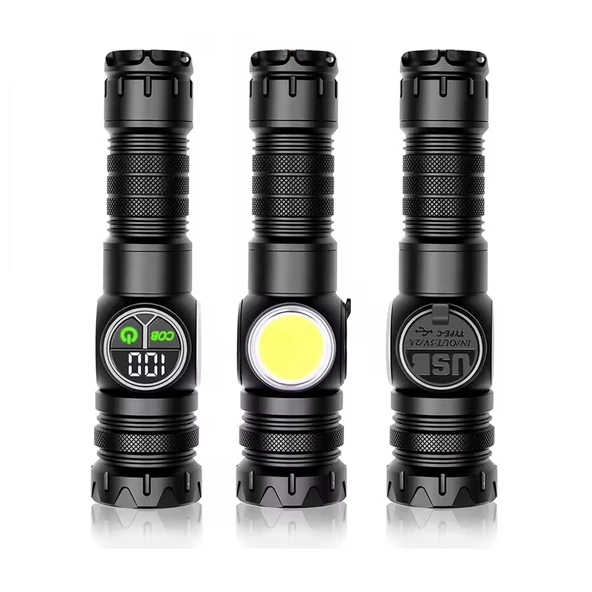 9 Mod Şarjlı Kamp Lambası El Feneri  Wt-704 - Resim 5